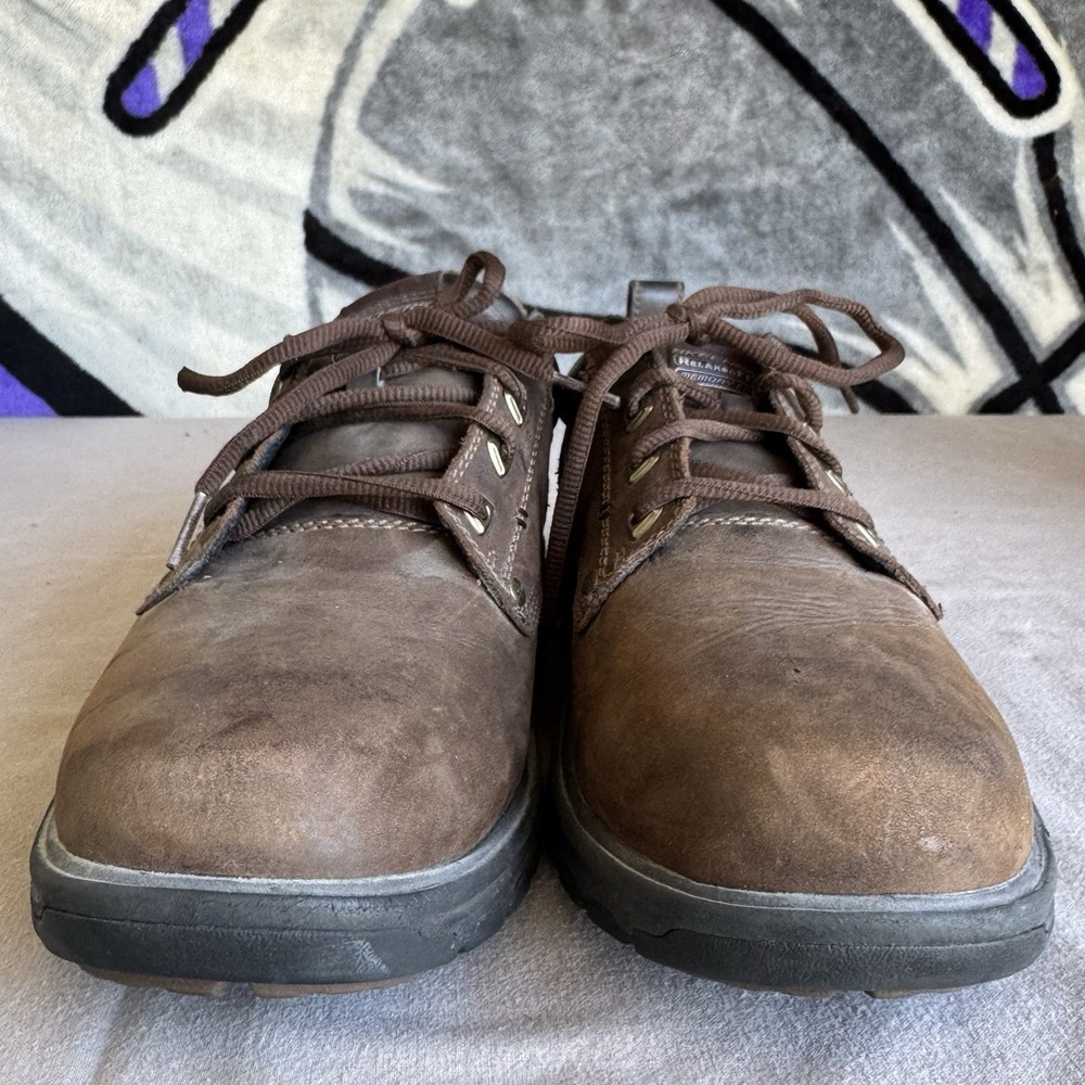 Size 11 - Mens SKECHERS Segment Rilar Leather Oxford SHOES-64260 Relaxed Fit - Picture 4 of 10